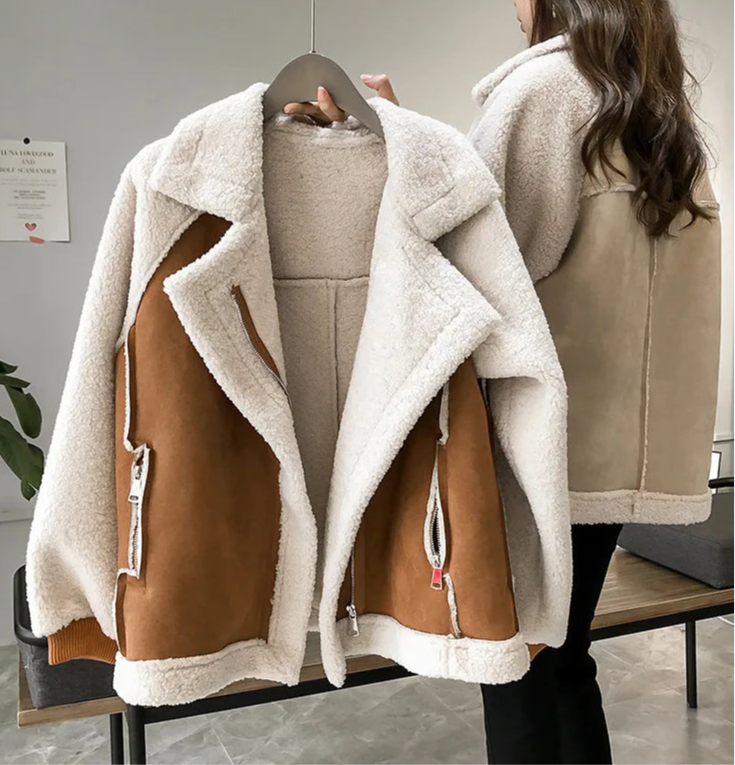 Coats New Women Winter Casual Motorcycle Coat