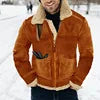 Men Liu Ming Trending Winter Thick Warm Zipper Fleece Jacket