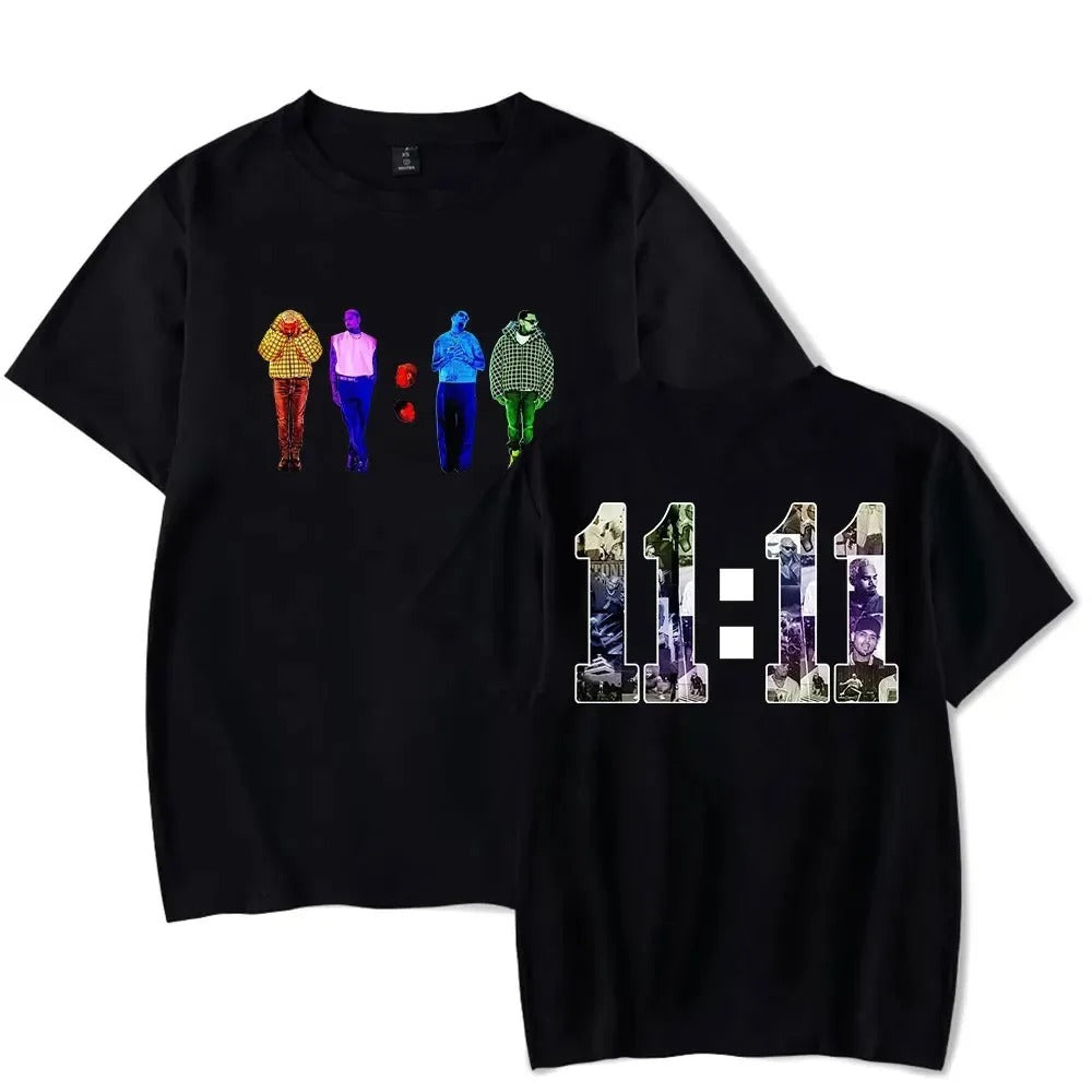 Chris Brown Rapper T-shirts 11:11 Album Merch Women Men