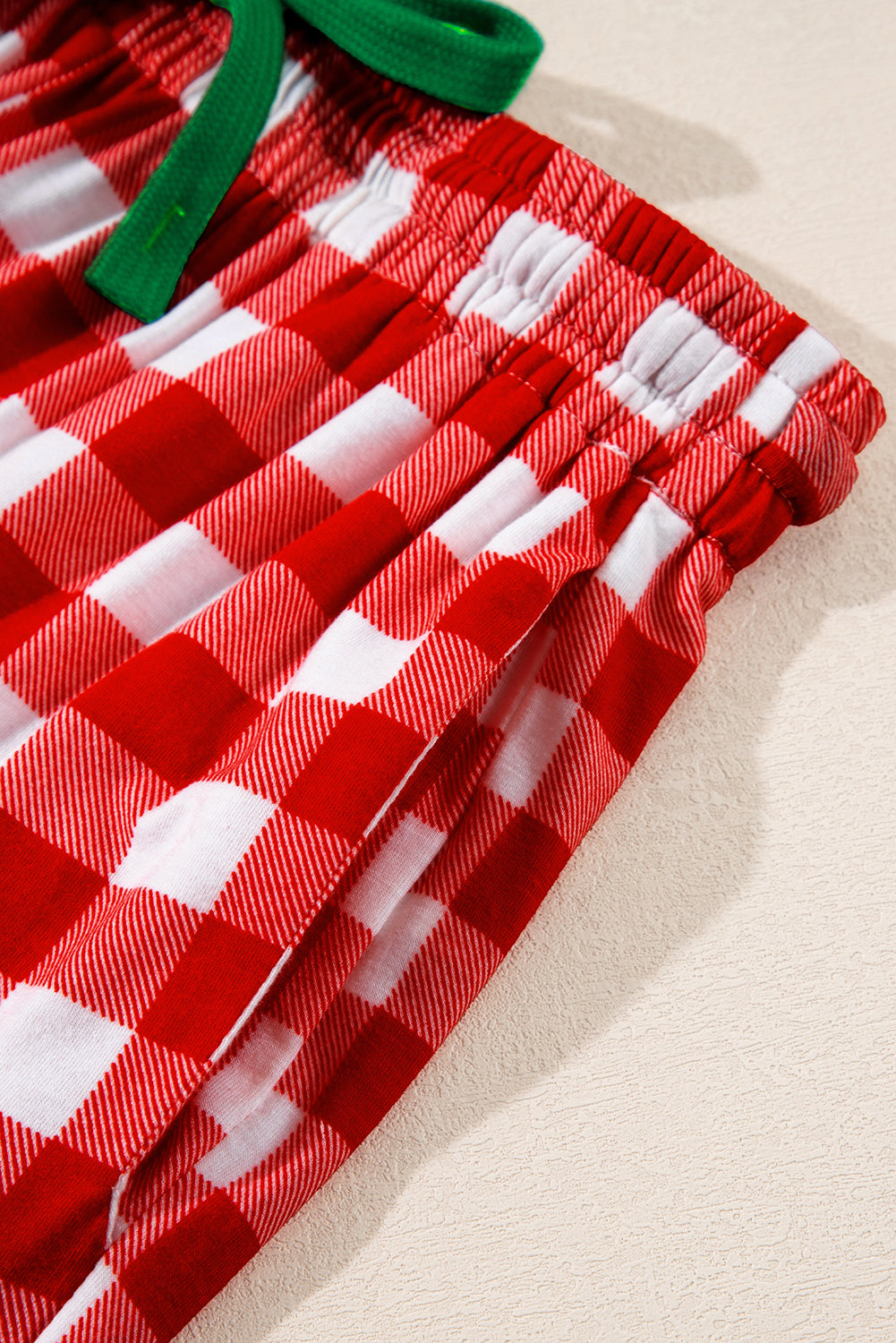 Pajamas Plaid Collared Neck Long Sleeve Top and Set