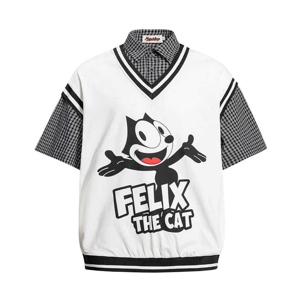Men 2 in 1 polo shirts