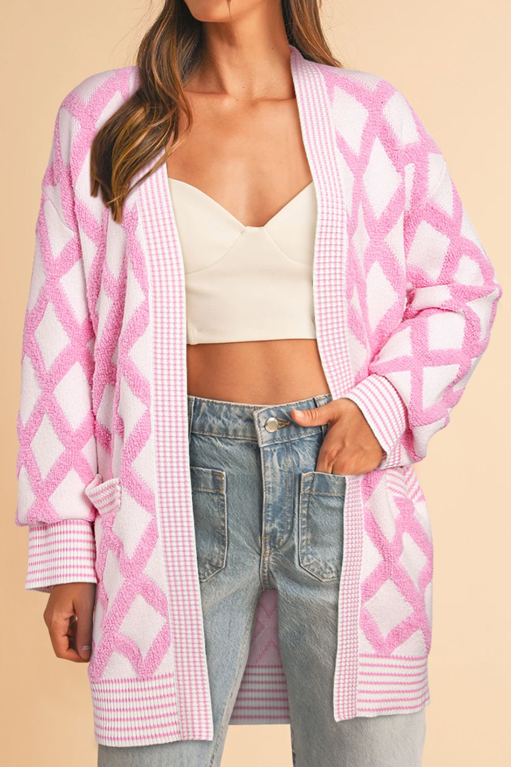 Sweater Open Long Sleeve Cardigan