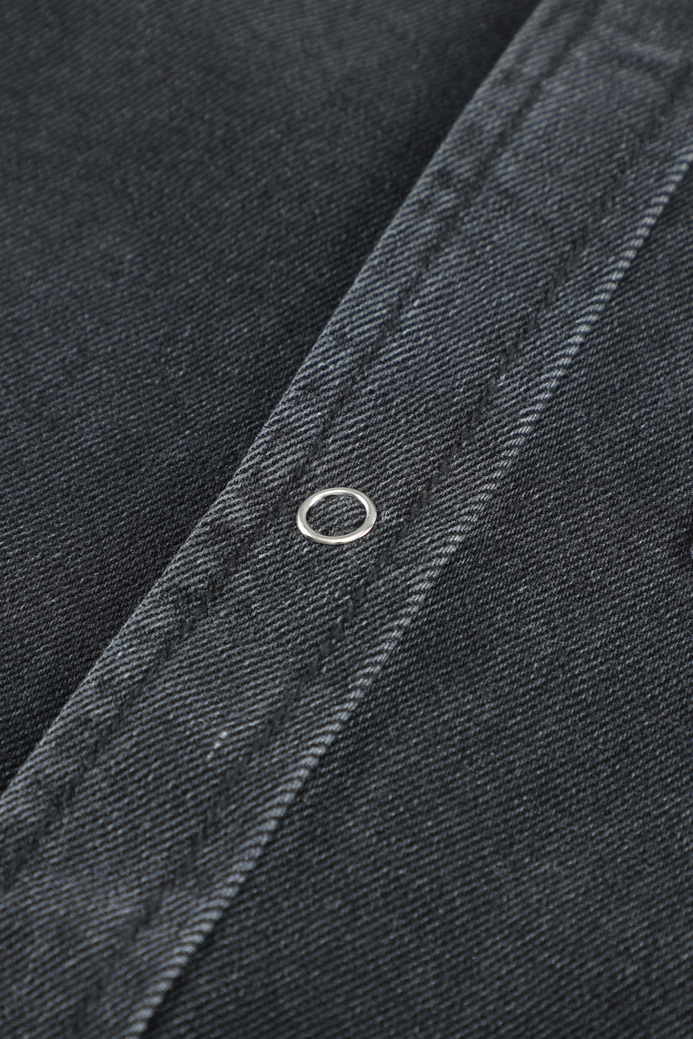 Denim Jacket Black Ripped