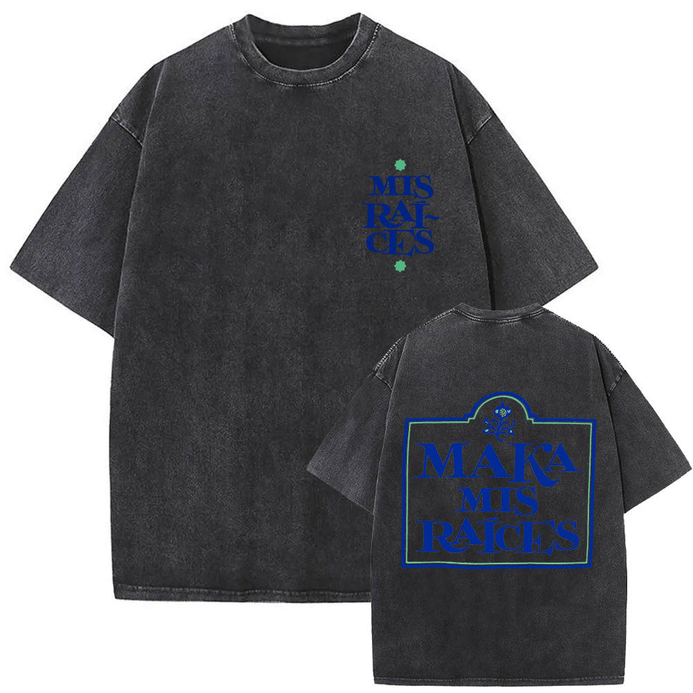 Vintage Washed Hip Hop Graphic T-Shirt