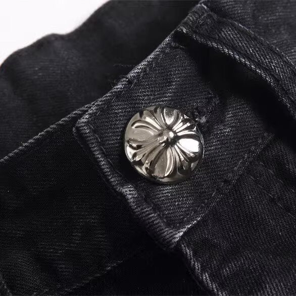 High Street Micro Flare Denim Pants Loose Fit Unisex