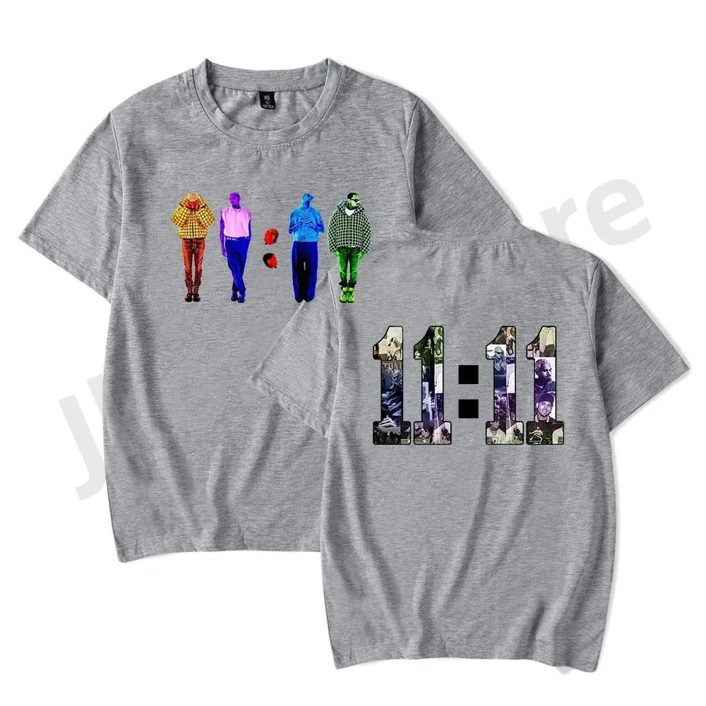 Chris Brown Rapper T-shirts 11:11 Album Merch Women Men