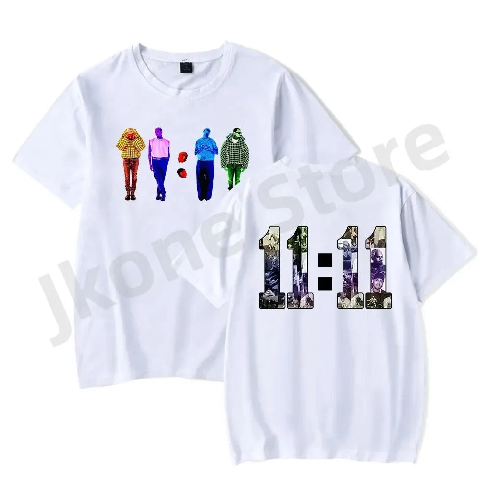 Chris Brown Rapper T-shirts 11:11 Album Merch Women Men
