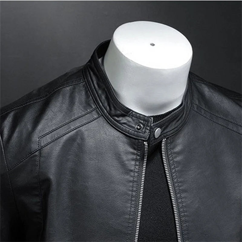 Men’s Motorcycle Casual Biker Leather jacket
