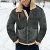 Men Liu Ming Trending Winter Thick Warm Zipper Fleece Jacket