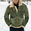 Men Liu Ming Trending Winter Thick Warm Zipper Fleece Jacket