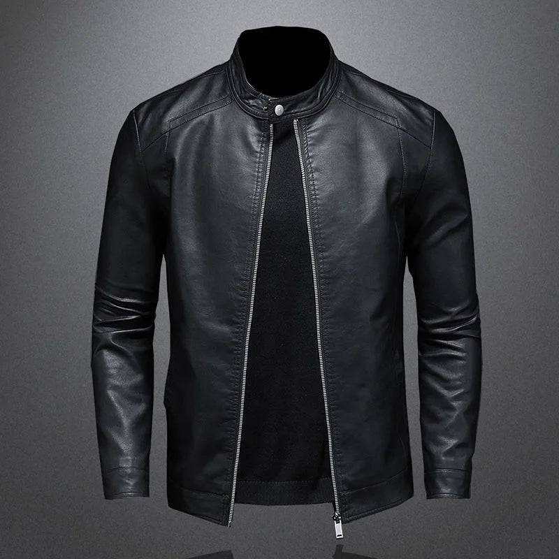 Men’s Motorcycle Casual Biker Leather jacket