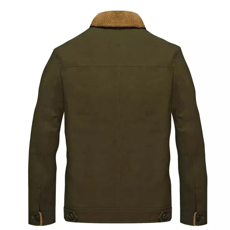 Men’s Cotton Thick Thermal Coat Outwear Fleece Hooded