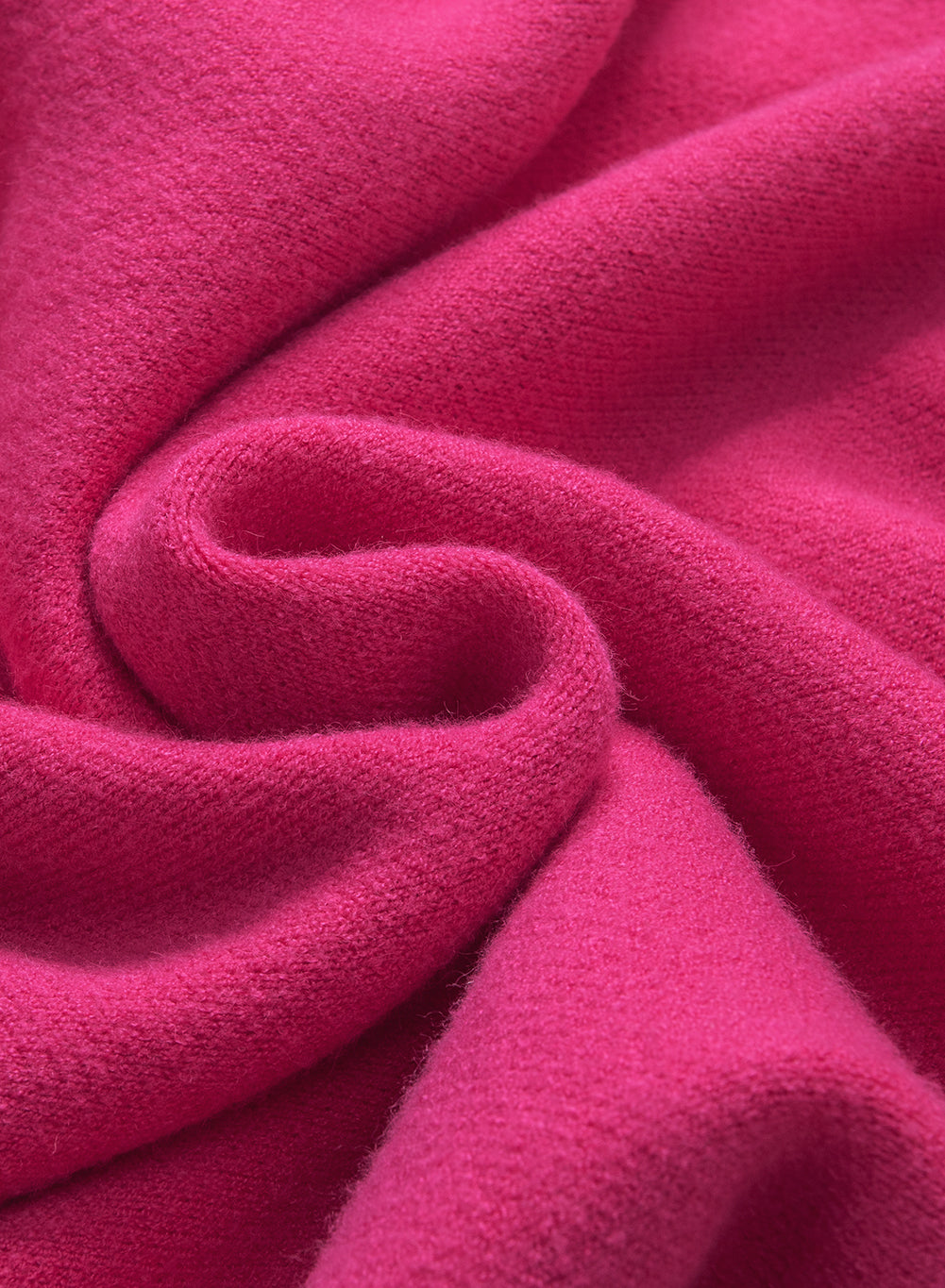 Sweater Rose Red Pearl Embellished Fuzzy Hearts V Neck