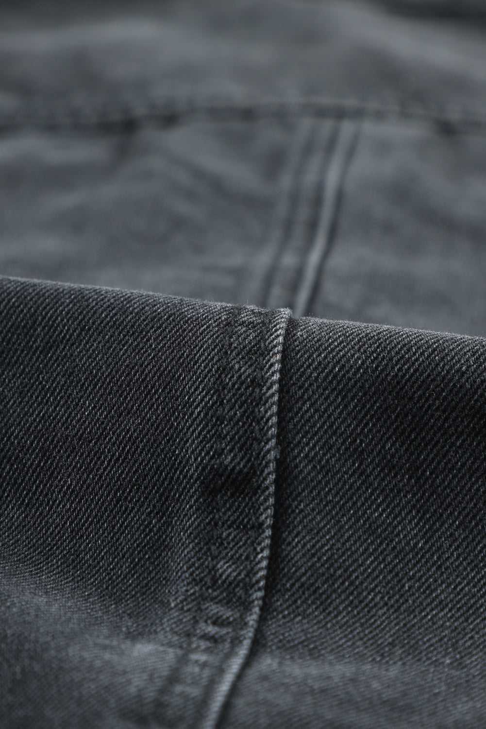 Denim Jacket Black Ripped